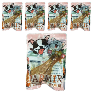 PARMIR 帕米爾 軟骨嫩雞腿, 台灣製造真空包裝, 人用等級, 5道工法肉軟骨酥, 狗零食, 雞肉, 80g, 5包