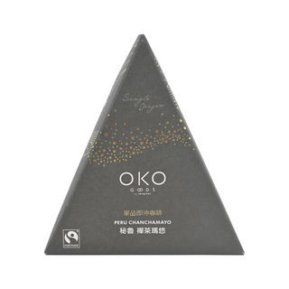 OKO 生態綠 單品即沖咖啡 秘魯禪茶瑪悠 100% 阿拉比卡咖啡豆 公平貿易 台灣製造, 2.5g, 8包, 1盒