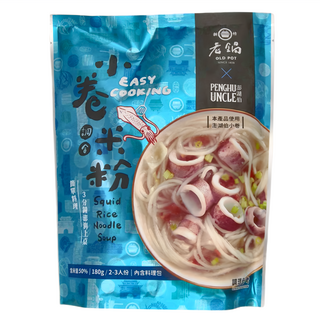 老鍋米粉 小卷湯米粉, 方便料理，2-3人份, 180g, 1包