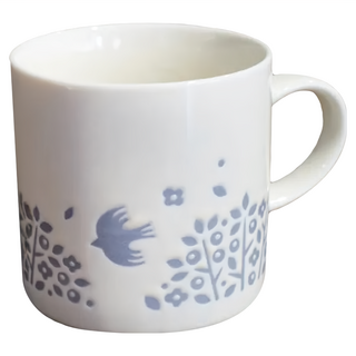 美濃燒 佐和陶瓷 北歐飛鳥馬克杯 - 日本製 280ml, 1個, 白色