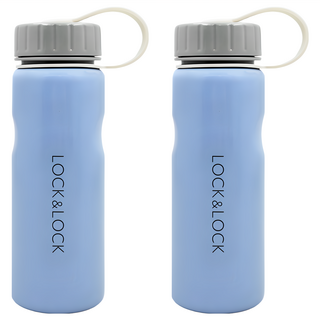 LocknLock 樂扣樂扣 易握隨行水壺, 淺藍色, 500ml, 2個