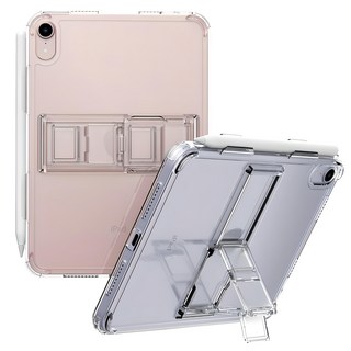 araree Flexield SP iPad Mini 6代/7代 附筆槽四段式支架透明保護殼, 透明, 1個
