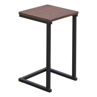 IRIS OHYAMA 愛麗思歐雅瑪 簡約時尚小邊桌 SDT-29, 胡桃木色+黑色, 1個
