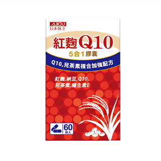 AJIOU 日本味王 紅麴Q10膠囊, 60顆, 500mg, 1盒