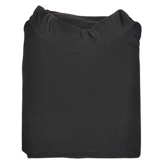 ONEDER 旺達棉品 男款高領刷毛衣-黑, XL