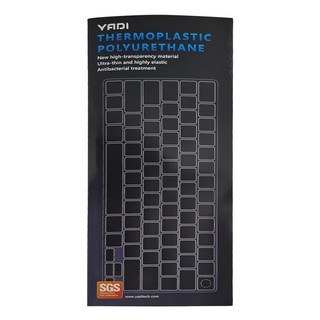 YADI 亞第 超透光抗菌鍵盤保護膜, 防塵防水, 環保TPU材質, KCT-APPLE10, 1個