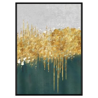 Boluo 菠蘿選畫所 綠松石嵌金絲 III 掛畫 APAD3493B, 40 x 30cm, 黑色