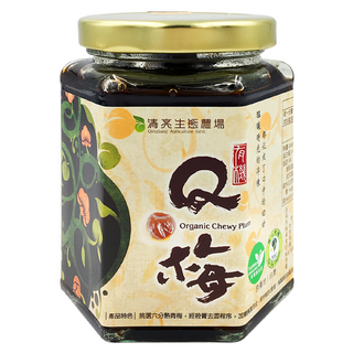 清亮 有機Q梅 300g/罐 - 台灣在地有機青梅，遵循古法製作，Q彈有嚼勁, 1罐
