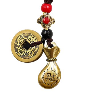 財福錢袋 招財五帝錢鑰匙圈 招財, DSTL-1087, 1個