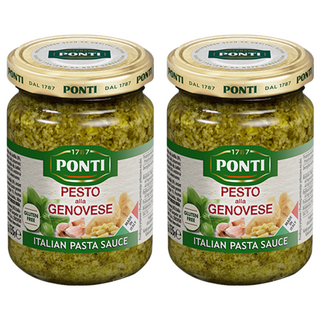 PONTI 熱那亞風味青醬 義大利麵醬, 135g, 2罐