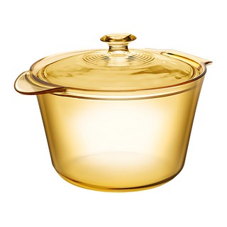 Corelle Brands 康寧餐具 VISIONS Flair 晶華鍋 附多功能導磁盤 3.8L, 24cm, 金色, 1個