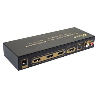 DigiSun 得揚 AH231R 三入一出切換器 + 音訊擷取器, 支援4K HDMI, 3D, FHD 1080P, 1個