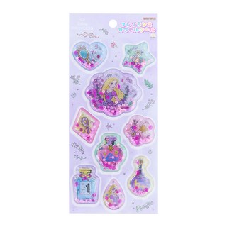 sun-star 迪士尼香氛QQ造型貼紙, 長髮公主 紫色, 1張