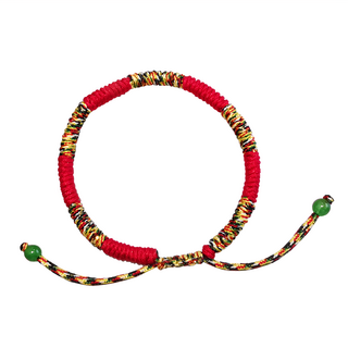 財神小舖 手工五色線手鍊 護身保平安 招貴人 引桃花 避邪轉運