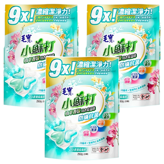 毛寶 小蘇打植萃香氛洗衣皂晶球，9倍濃縮潔淨力，25顆x10g, 25顆, 3袋
