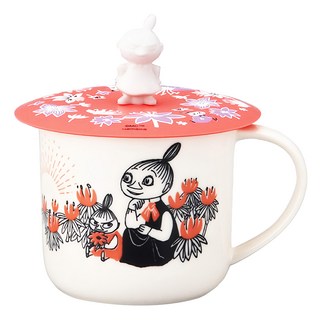yamaka 山加商店 moomin 嚕嚕米 彩繪陶瓷馬克杯禮盒 (MM3002-11P) 350ml, 小不點 粉 + 白色, 1個
