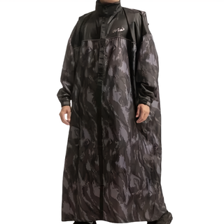 Crocodile 鱷魚 都會迷彩專利雨衣 專利設計背包位 前後反光設計 加寬下擺設計, 灰色, 4XL