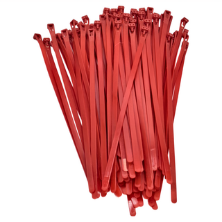 POLYWELL 寶利威爾 可鬆式束線帶 300 x 8mm PW15-T65-0098 100條, 紅色