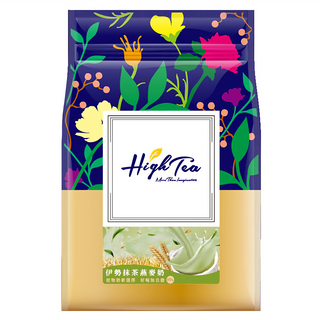 High Tea 伂橙 伊勢抹茶燕麥奶 嚴選日本抹茶 植物燕麥奶 無乳糖 獨立包裝 隨時享受日式風味, 10包, 25g, 1袋