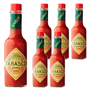 TABASCO 香蒜辣椒汁, 亞洲食物專用, 大蒜香氣豐富, 辣度適中, 60ml, 6瓶