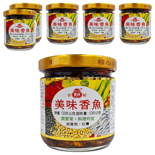 合記貴州 美味香魚 開胃菜料理均宜, 200g, 6罐