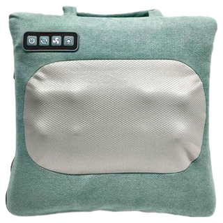 3ZeBra 溫感按摩枕 1個, 綠色, 單一商品