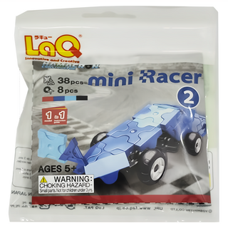 LaQ 意秋 Q版賽車 38pcs + 8pcs, 藍色, 1個