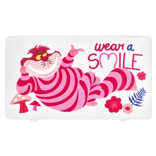 收納王妃 迪士尼口罩收納盒, 蘑菇柴郡貓 白色, 1個