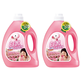 白鴿 防蟎衣物柔軟精，天然植物香氛精華，防止靜電灰塵不沾染, 3.2kg, 2瓶