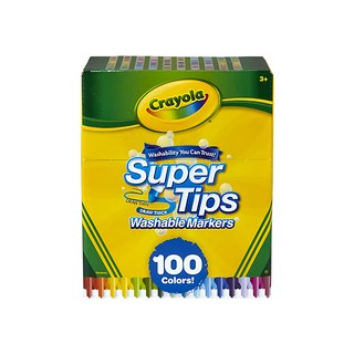 Crayola 繪兒樂 可水洗細桿錐頭彩色筆, 100色, 1組