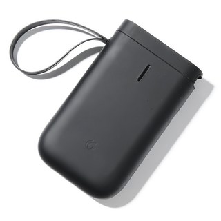 NIIMBOT 隨身標籤機 D11S, 時尚便攜, 即打即貼, 防水防油, 耐磨耐刮, 果凍色系, 物品標記, 手帳編輯, 收納整理, 黑色, 1台