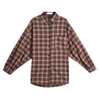 MIT韓版時尚刷毛經典格紋機能服2件組, 典藏紅酒色