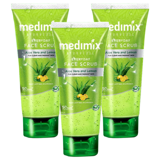 medimix 阿育吠陀青檸去角質潔顏凝露 150ml 草本精華 溫和去角質 控油保濕 展現健康光澤, 3條