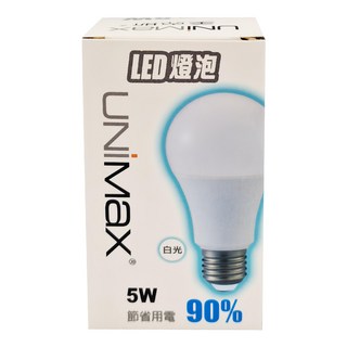 UNiMaX 美克斯 LED燈泡 5W, 白光, 2個