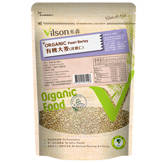 Vilson 米森有機 100%有機洋薏仁, 嚴選有機食品, 1包, 450g