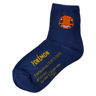 ONEDER 旺達棉品 兒童款寶可夢童襪 PK-718, 15~18, 小火龍, 1雙