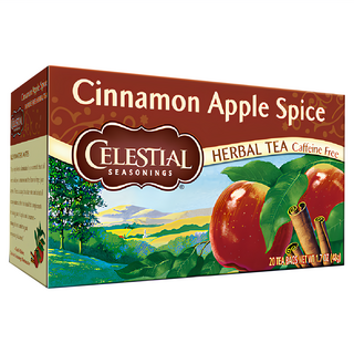 CELESTIAL SEASONINGS 詩尚草本 蘋果肉桂茶 無咖啡因草本茶 1.7 OZ (48g), 2.4g, 20包, 1盒