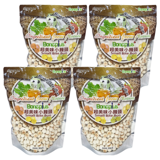 Boneplus 超美味小饅頭-香濃牛奶, 小顆粒狗狗零食, 270g, 4包