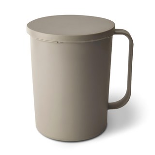 Biwooms 廚餘桶 2L 淺灰色 帶蓋, 16.2 x 17.3cm, 1個