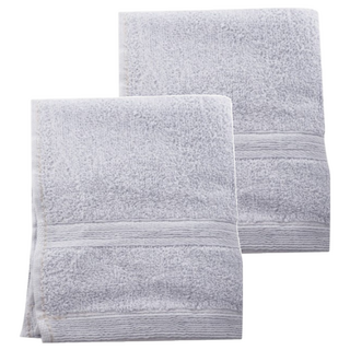 non-no 儂儂 細柔浴巾，純棉材質，吸水快乾，親膚柔軟, 灰色, 2條