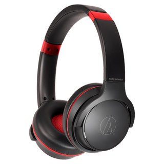audio-technica 鐵三角 無線耳機 原廠保固, ATH-S220BT, 黑紅色
