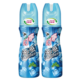 叮寧 涼感小黑蚊防蚊液 360度倒噴, 90ml, 2瓶