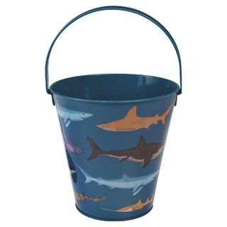 Rex LONDON 提把收納桶, 1個, 鯊魚 藍色