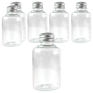 台灣 COSMOS 鋁蓋瓶, 透明, 6個