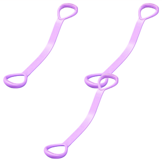 小麥購物 八字拉力繩 加厚升級款 Y773 紫色 3條 健身拉力繩 阻力帶 彈力繩, 47 x 9.5cm