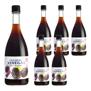 十全 美人桑椹醋, 香醇濃郁口感, 低熱量享受, 高倍數濃縮果醋, 超高CP值, 600ml, 6瓶