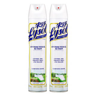 Lysol 來舒 噴霧抗菌清潔劑 清爽亞麻, 510g, 2瓶