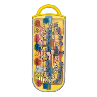 Skater 日本製 神偷奶爸小小兵格魯三件餐具組, 環保筷子 + 湯匙 + 叉子, 神偷奶爸小小兵格魯, 1組