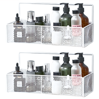 小麥購物 網格置物架 C422 大 261g, 2個, 經典白