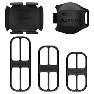 GARMIN 雙模速度&踏頻感測器套組，無線感應，即時發送資訊, 1組, 黑色